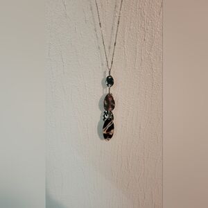 Lane Bryant Long Silver Necklace - 32 inches